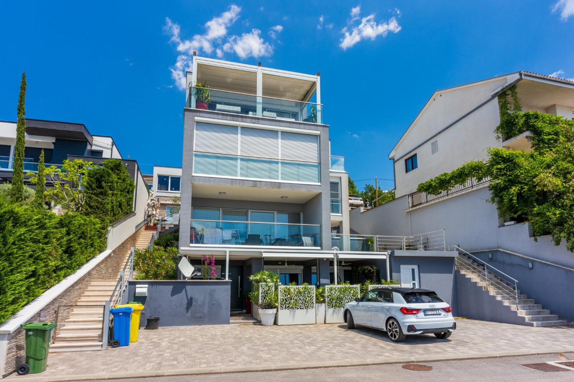 Panoramica Apartment With Whirlpool Crikvenica Exterior foto
