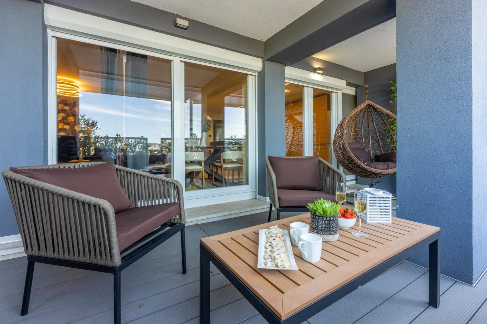 Panoramica Apartment With Whirlpool Crikvenica Exterior foto